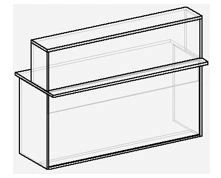 Stylish Reception Desks with Overhead Structure - "Style Plus" Series