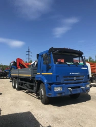 Multifunctional Truck with Hydraulic Crane KMA on KAMAZ 43118 Base Model 41K03N-U5
