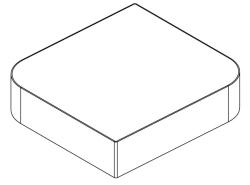 MNGN 22506CR4 P15U Tungsten Carbide Insert for Milling