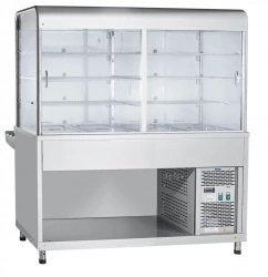 High-Temperature Refrigerated Display Counter with Neutral Cabinet PVV(N)-70KM-S-03-NSH
