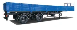 Metal Platform Semi-Trailer with Folding Sides and Rear Doors 588522