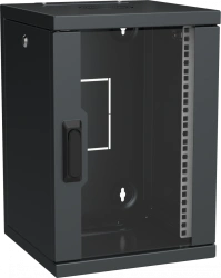 ITK LINEA WS Wall Cabinet 10" 9U 320x310mm with Black Glass Door