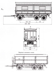 Tri-Axle Dump Trailer 8595-41 with HJD13Y30S18-1840T16-060 Axles, 12 Ton Capacity