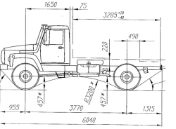 All-Wheel Drive Chassis Modification 33086 with Euro-3 Diesel Engine