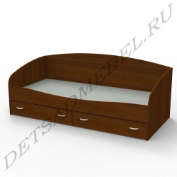 Single Bed with Headboard and Side Panels M10.12