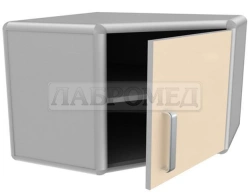 Corner Wall-Mounted Medical Cabinet SHMNU-1 "LABROMED-3" TU 9452-012-13305037-2008
