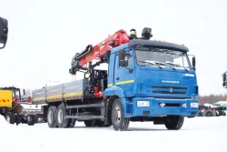 Multi-Functional Truck with Hydraulic Crane MKMA on KAMAZ 43118 41K35N-UP