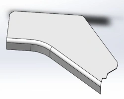 Tractor Cabin Cladding Made of ABS Plastic - Model PD 2001.67.06.007