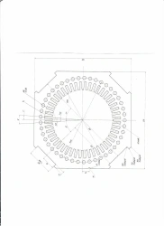 Stator Sheet STNR.757221.014-01 - Electric Steel 2412