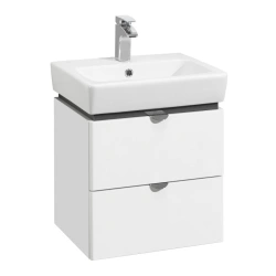 Compact Sky PRO 50 Sink Cabinet with Glossy White Finish