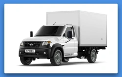 UAZ 236031-101-04 Two-Door Three-Seat Pickup Truck with Isothermal Van