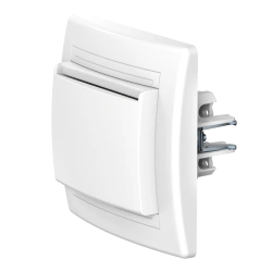 CADUCEUS ALING PRESTIGE Hidden Card Switch 10A, 250V, White, Model 6095.00