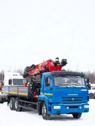 Special Hydraulic Crane Truck MKMA Based on KAMAZ 65117