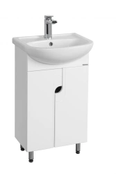 Compact Aquaton Panda 50 Sink Cabinet, White, Model 1A053701PD0101