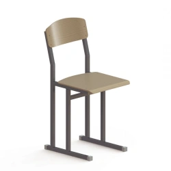 Student Chair with Metal Frame and Wooden Elements - DSK Furniture