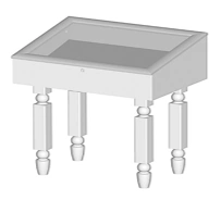 Horizontal Display Showcase 680x500x800 mm