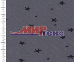 Synthetic Knitted Fabric (100% PE) Printed Jacquard, Double Layer with Horizontal Weft