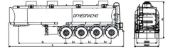 GR4 Type Semi-Trailer Tank 93332-0000010 for Oil Transport