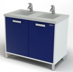 Double Sink Direct Module for Medical Institutions, Model 102-002-2 M, 1200x600x850
