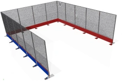 Indoor Throwing Training Sector Safety Barrier