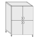 Metal Equipment Cabinet 0.8/1mm Thickness SHK-4(m)
