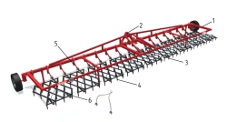 BNZ-9 Tooth Harrow for Agricultural Soil Preparation