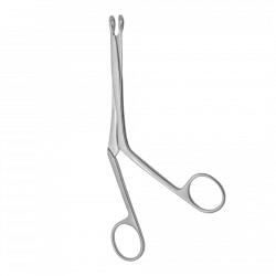 Curved Surgical Forceps for Nasal Septum Operations, 190mm