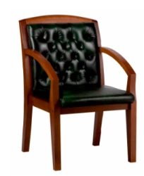 Congress Wooden Frame Chairs Non-Rotating Upholstered Seating