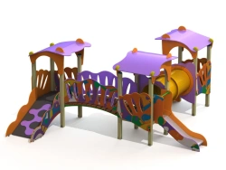 Children's Play Complex Graffiti Design, Height 700 mm