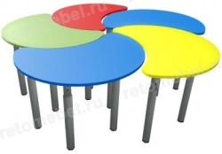 Adjustable Leg Table "Petal