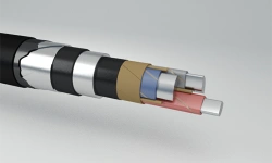 Fire-resistant power cables with impregnated paper insulation, copper conductors, lead sheath