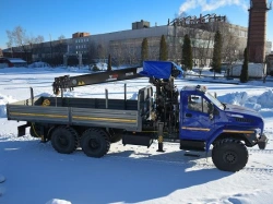 Multi-functional Truck with Hydraulic Crane MKMA on URAL 4320 Base U0K06N-UG
