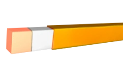 Nickel-Plated Copper Wire PNEPT, Rectangular, Polyimide Enamel
