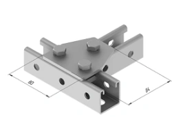 Hot-dip Galvanized Steel Plate with 3 Holes SMA 607