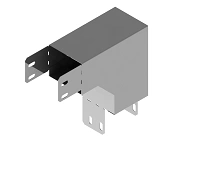 Vertical Downward Corner Duct with Left Turn ONL 000x000 DL