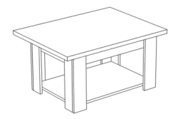 Freedom Coffee Table, Art. FSJ 01