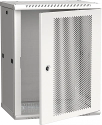 LINEA W 18U Wall-Mounted Cabinet 600x450 mm with Perforated Door, RAL7035