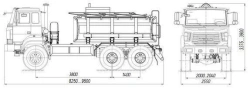 Food Liquid Transport Tank AЦВ 4680L4-20 on Ural 5557 Chassis