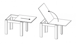 Expandable Work Table for Document Handling and Meetings