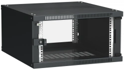 LINEA WE 6U Wall Mount Cabinet 600x650mm Glass Door Black LWE5-06U67-GF