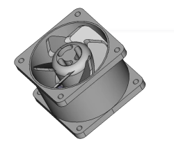 Electronic Equipment Cooling Fan with BLDC Motor