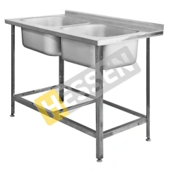 Double-Section Sink with Shelf for Mixer - VMC 2/12645