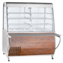 High-Temperature Refrigerated Showcase with Neutral Cabinet PVV(N)-70T-C-01-NSh
