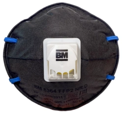 Filtering Half Mask for Aerosol Protection, VM Brand, Model VM 8364, FFP2 NR D