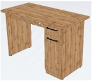 Computer Desk with PVC Edge, Model SKK-030