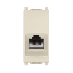 CADUCEUS ALING Experience Hidden Installation RJ45 Keystone Socket Cat.6 UTP 1M Beige, Art. 74223.9