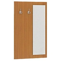 Wall-mounted coat rack with mirror from "Visit" hotel furniture set