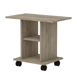 Compact Mobile Coffee Table with Wheels