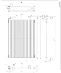 Water Radiator BR-708B 1301 100 for Internal Combustion Engine Cooling