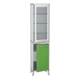 Medical Instrument Cabinet with Aluminum Frame, Model DM-1-101-11.K2.F1